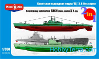 Soviet submarines 'Shch' class, series X, X-bis (2 kits in the box)