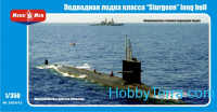 U.S. nuclear-powered submarine 'sturgeon' class, long hull