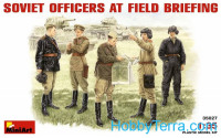 Soviet officers at field briefing