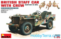 British staff car with crew
