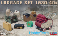Luggage set, 1930-40s
