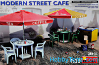 Modern street cafe