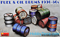 Fuel & oil drums 1930-50s
