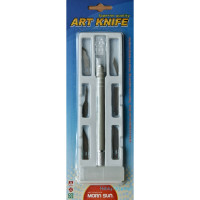 Art knife 10mm with blades (6 pcs)