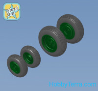 Wheels set 1/144 for Mi-8, Mi-17 Helicopters - No mask series