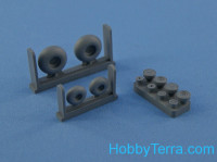 Northstar Models  48054-a Wheels set 1/48 for Mi-24 V/D Hind, No mask series