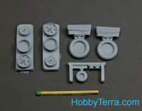 Northstar Models  48122-a Wheels set 1/48 for Focke-Wulf 190 A/F/G early (with hole) disk with early main tire (tread)