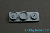 Northstar Models  48123-a Wheels set 1/48 for Focke-Wulf 190 A/F/G early main disk (with hole) with late (smooth)