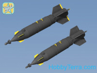 Set of two KAB-500L Laser Guided Bomb, resin, PE parts, decal