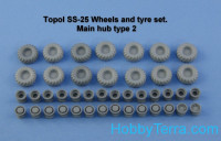 Topol SS-25 Wheels and tyre set. Main hub Type 2