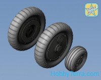 Wheels set 1/72 Bf-109 G6 (main disk type 2 - without ribs)