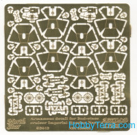 Photo-etched set 1/350 Armament for 2nd-class cruiser Imperial Russian Navy