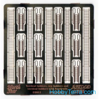 Photo-etched set 1/350 Vertical ladders, sea ladders and vertical ladders with handrails