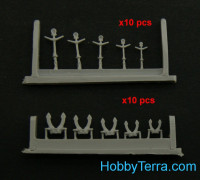 Northstar Models  350157 Classic stock Hall anchor (5 sizes x 10 pcs, total 50pcs), resin parts
