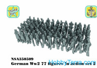 WWII German figures in action, set2
