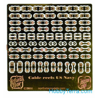 Photo-etched set 1/700 U.S. Navy Cable reels