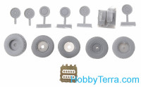 OKB Grigorov  S72061 Wheels set 1/72 for HMMWV, Aggressive pattern, hard