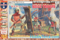 Medival siege crew and handgunners