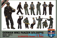 WWII German panzer soldiers, set 2