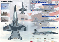 Print Scale  72-044 Decal 1/72 for F-18 Hornet, Part 1