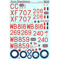 Decal 1/72 for Avro Shackleton