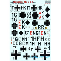 Decal 1/72 for He-111 H-4, H-5 & H-6 bombers, Part 3