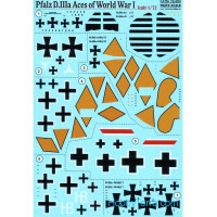 Decal 1/72 for Pfalz D.IIIa Aces of World War I