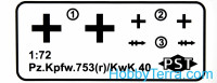 PST  72027 Pz.Kpfw.753 (r) mit 7,5 kwK 40 tank