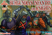 Burgundian infantry and knights, 15th century, set 2