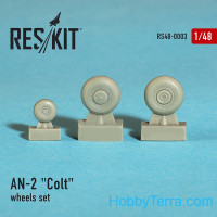 Wheels set 1/48 for An-2 