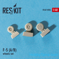 RESKIT  48-0004 Wheels set 1/48 for F-5 (A/B)