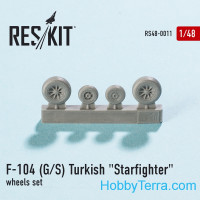 Wheels set 1/48 for F-104 (G/S) Turkish Starfighter