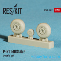 RESKIT  48-0012 Wheels set 1/48 for P-51 Mustang