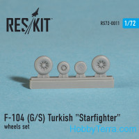 Wheels set 1/72 for F-104 (G/S) Turkish Starfighter