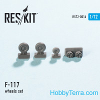 Wheels set 1/72 for F-117