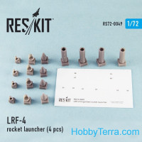 Rocket Launcher LRF-4 (4 pcs), for Italeri/HobbyBoss kit