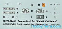 Revell  03270 German Staff Car "Kadett K38 Saloon"