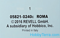 Revell  05821 Battleship Roma. Level 4