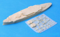 ROP o.s. Samek Models S700-084 1: 700 USS Missouri BB-11 navio de guerra, 1912 (kit de resina)