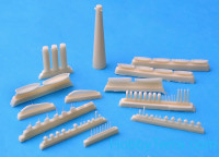 ROP o.s. Samek Models S700-084 1: 700 USS Missouri BB-11 navio de guerra, 1912 (kit de resina)