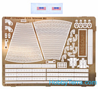 ROP o.s. Samek Models S700-084 1: 700 USS Missouri BB-11 navio de guerra, 1912 (kit de resina)