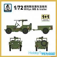 Willys MB with trailer (2 model kits in the box)