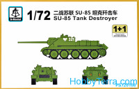 SU-85 tank destroyer (2 model kits in the box)