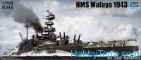 HMS Malaya, 1943		