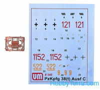 UM  340 Pz Kpfw 38(t) Ausf. C German light tank