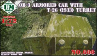 OB-3 armored railway car with T-26 turret