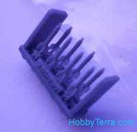 UMmt 711-01 Kit de modelo de plástico M-8-24 Lançador de foguetes com peças impressas