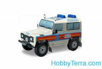 Land Rover Defender 90 (police) paper model (Snap fit)