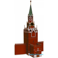 Spasskaya Tower of Moscow Kremlin, paper model