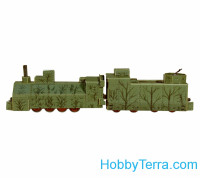 Armored locomotive, paper model